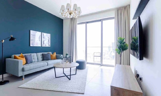 Manama Apartment | Amazing 1BR BeachFront Apt, Marassi Shores, near Marassi galleria & Vida Resort