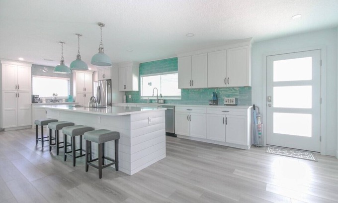 Seacoast Shores House | Amazing Beachside Casa Azul- 2 mins from beach