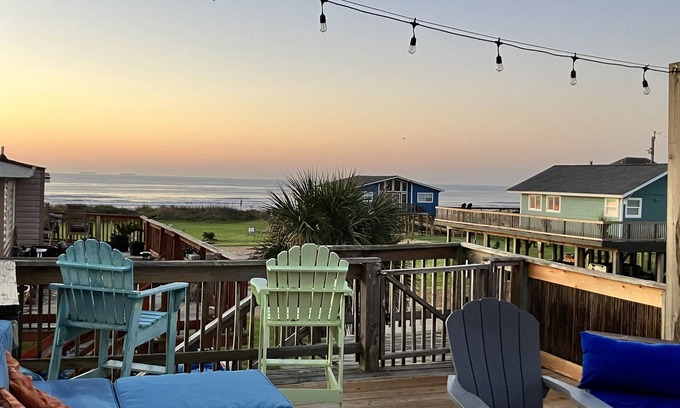Surfside Beach House | Amazing beach and bay views! Has everything you need and easy walk to the beach