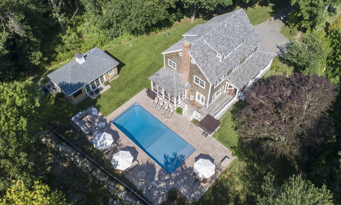Misquamicut House | Amazing Beach House in the Woods with Pool and Hot Tub