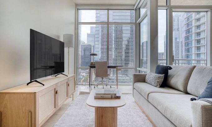 Second Street District Apartment | Amazing Downtown 1BR w/Gym & W/D, nr Lady Bird Lake, by Blueground