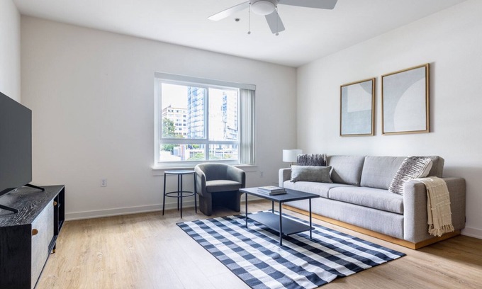 West Bellevue Apartment | Amazing Downtown Bellevue 2BR w/W/D, Rooftop, walk to all, by Blueground