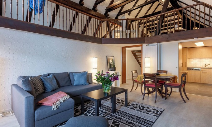 Arth Apartment | Amazing Swiss chalet style apartment with stunning view on mountain and lake Zug