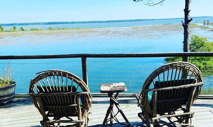 Folly Beach House | Amazing views - hot tub overlooking the marsh - walk to beach!