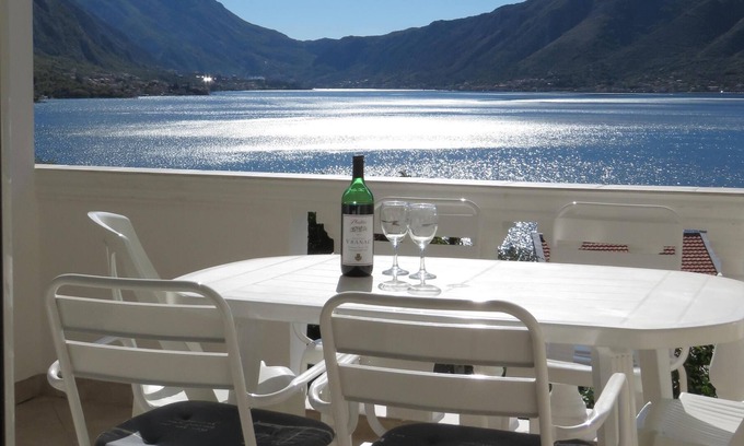 Orahovac Apartment | Amazing views over Bay of Kotor from Freya's Apartment, Orahovac