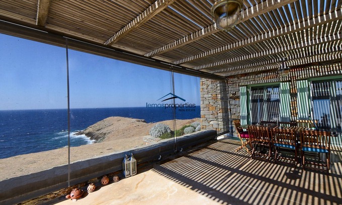 Korissia Villa | Amazing villa on the waterfront with a panoramic sea view