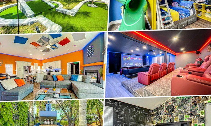 Ozona House | Amenity Paradise! Theater, Game-room, Mini Golf, Outdoor Bowling & Hot Tub!