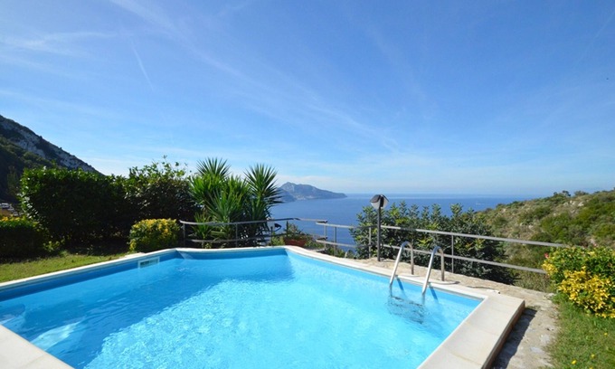 Termini Villa | AMORE RENTALS - Villa Posidonia with Sea View, Swimming Pool and Garden