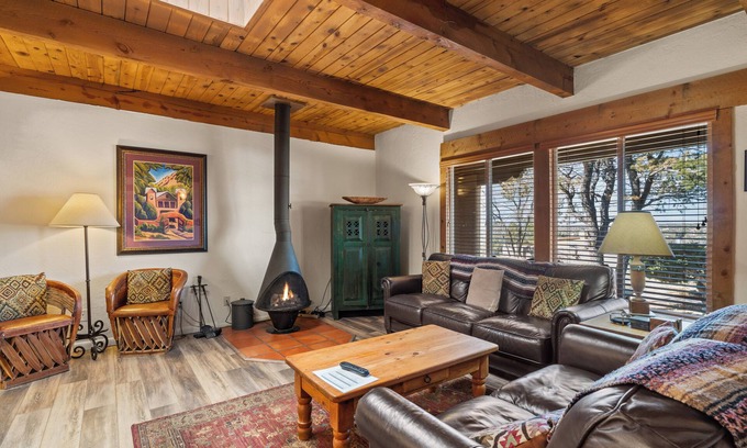 Northeast Santa Fe Hotel | An Exciting Downtown Destination With Kiva Fireplace, Full Kitchen