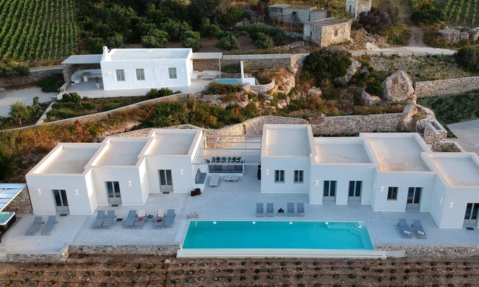 Naousa Villa | Angels Pearl, VIP Exclusive Sea View Villa, Paros 5 BD