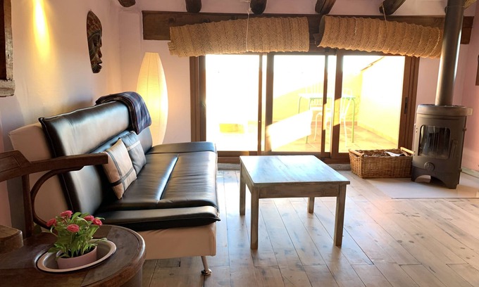 Zafra de Zancara Cottage | Antigua Casa de Pedro Chicote (Suite Suite A vista de Pájaro) for 2/3pers