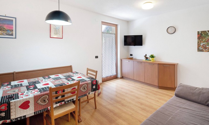 Arabba Apartment | Apartment 'Cesa Portados Stefano 1' with Mountain View, Shared Garden and Wi-Fi