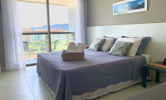 Barra da Tijuca Apartment | Apart with Sea View and Beach Access