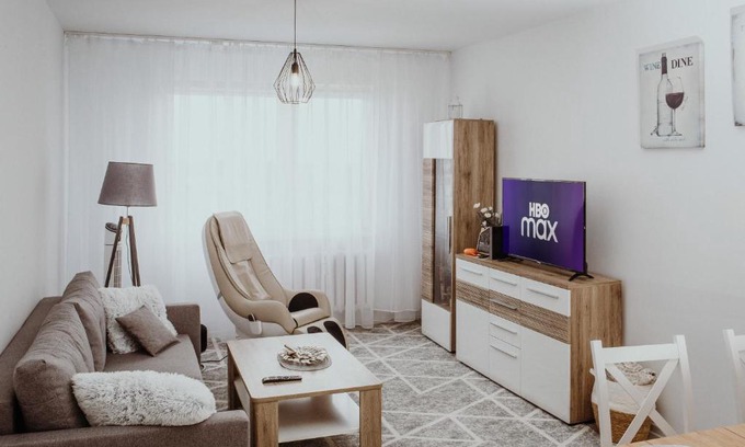 Sosnowiec Apartment | Apartament Kraju centrum z fotelem masującym