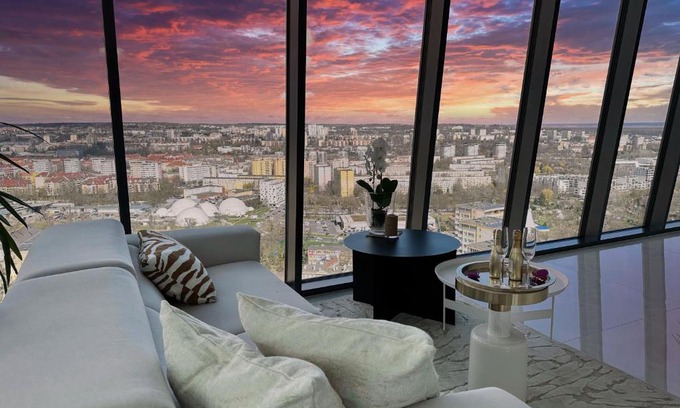 West Pomeranian Voivodeship Apartment | Apartament White Sky 20 Hanza Tower- Free parking