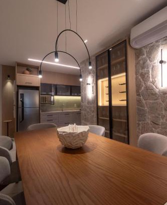 Morretes Apartment | Apartamento 2 suítes, Charme mediterrâneo, com Piscina e Academia