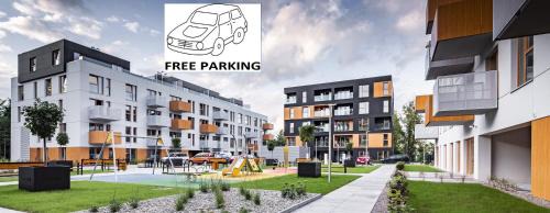 Brynow Apartment | Apartamenty Ceglana Park -parking w hali garażowej- piękne nowe osiedle