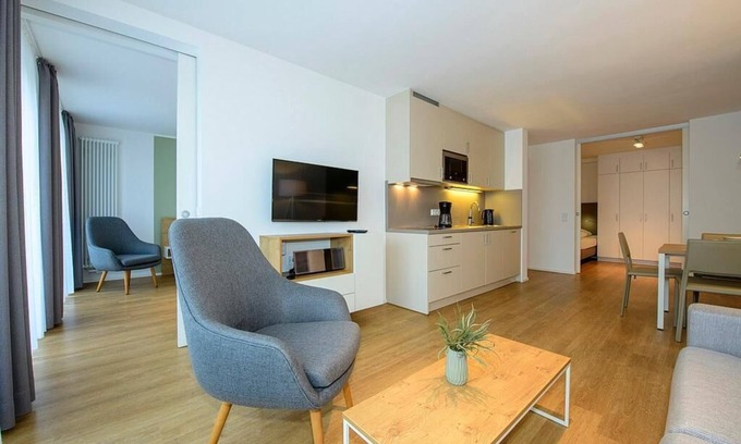 Langeoog Apartment | Apartment mit Terrasse, Strandkorb & Saunanutzung - Toll für Familien mit Hund!