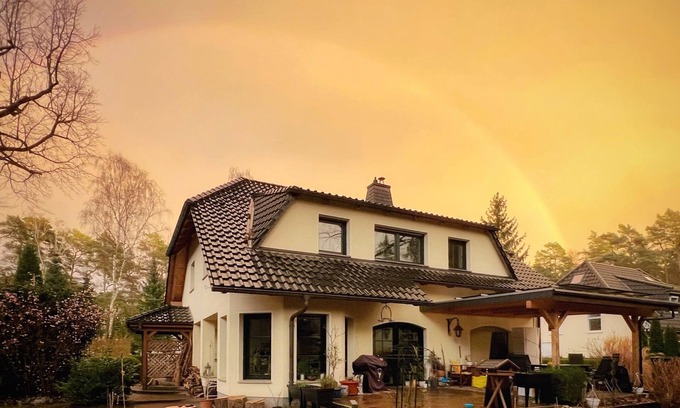 Petershagen Apartment | Apartment 'The House Stiller Grund' with Shared Garden, Balcony and Wi-Fi