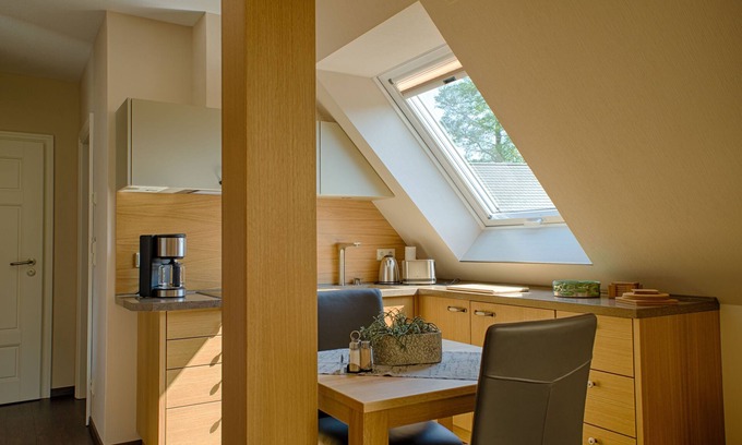 Burg-Dorf Apartment | Apartment 1 living room/kitchenette, bedroom, shower/WC, breakfast room. - Schrebenza Apartments