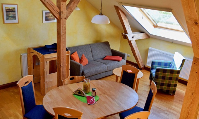 Nisdorf Apartment | Apartment 13 Seeadler in the attic - Baltic Sea vacation at the Bio-Hotel Gut Nisdorf