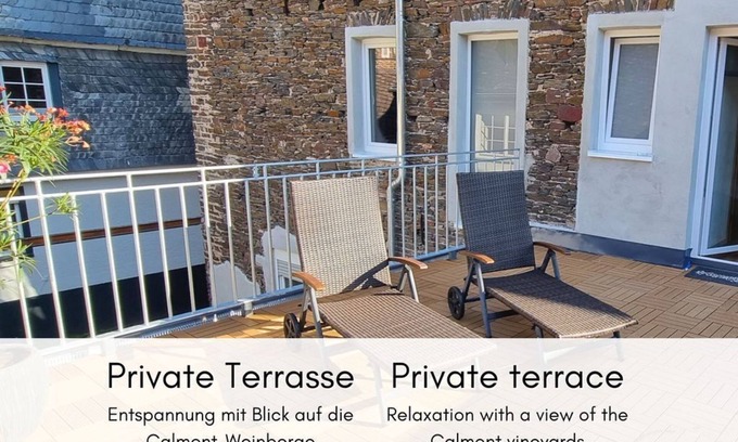 Bremm Apartment | Apartment 4: Idyllic terrace in the winegrower's house - Altes Winzerhaus am Calmont