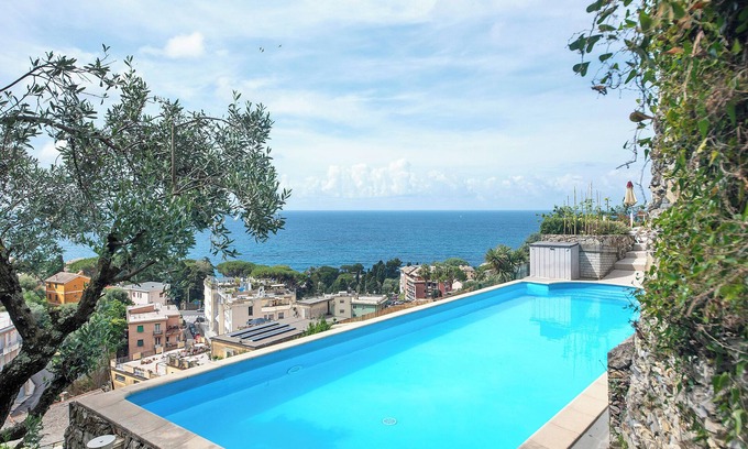 Pieve Ligure Apartment | Apartment 'Agriturismo Le Pale - Giuli 2' with Sea View, Wi-Fi and Air Conditioning