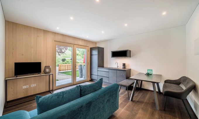 San Pancrazio Apartment | Apartment 'ALPREID Moderne Tanne' with Mountain View, Garden & Wi-Fi