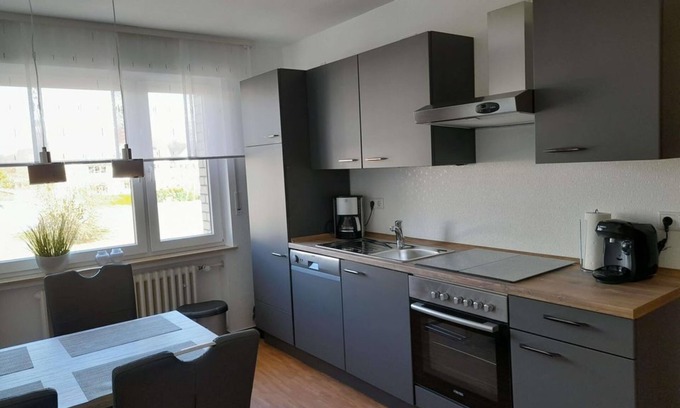 Bad Driburg Apartment | Apartment/apartment, shower, WC, balcony - vacation apartment and guest room Iburgblick