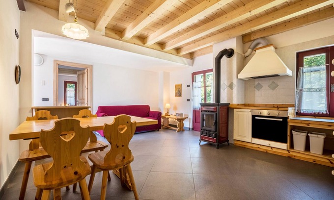 Ala Apartment | Apartment 'Appartamento Del Boscaiolo' with Mountain View, Shared Garden and Balcony