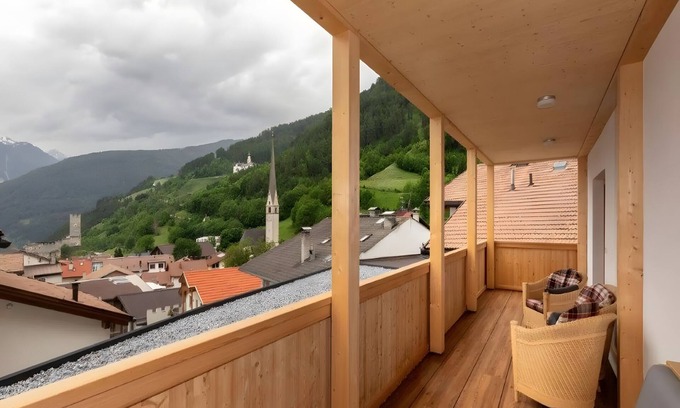 Burgusio Apartment | Apartment 'Bergfreiheit 3' with Mountain View, Shared Terrace and Wi-Fi