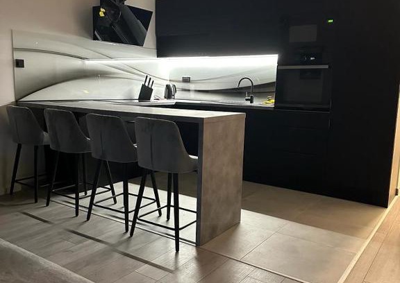 Novi Zagreb Apartment | Apartment Black and white