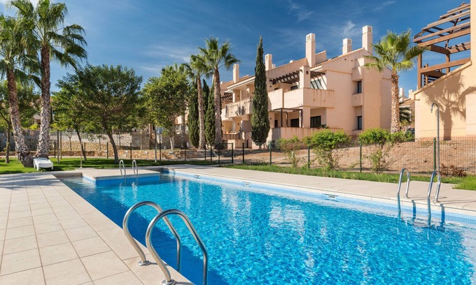 Fuente Alamo de Murcia Apartment | Apartment 'El Oasis Malta 1 Bajo A' with Shared Pool, Wi-Fi and Air Conditioning