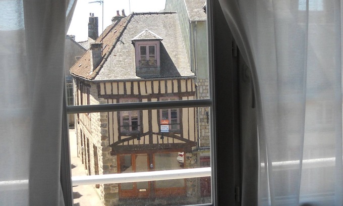 Domfront en Poiraie Apartment | Apartment F3: 85 m2 with 2 bedrooms, Living room, Kitchen, Bathroom .