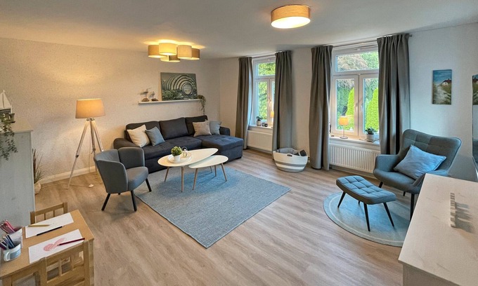 Steinbergkirche Apartment | Apartment 'Ferienwohnung Ankerleicht' with Shared Terrace, Shared Garden and Wi-Fi
