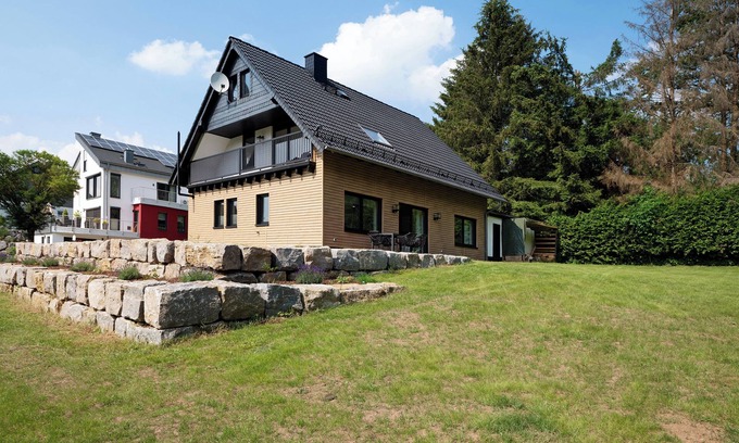 Langenbach bei Kirburg Apartment | Apartment 'Ferienwohnung Im Westerwald' with Private Terrace, Shared Garden and Wi-Fi