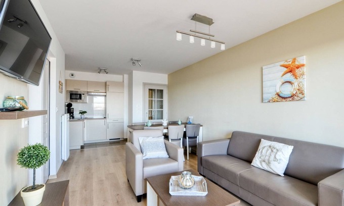 Bray-Dunes House | Apartment for 6 people (2 adults - 4 children) with balcony