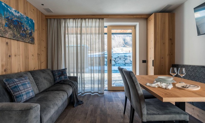 Cavedago Apartment | Apartment 'Genzianella' with Mountain View, Wi-Fi and Air Conditioning