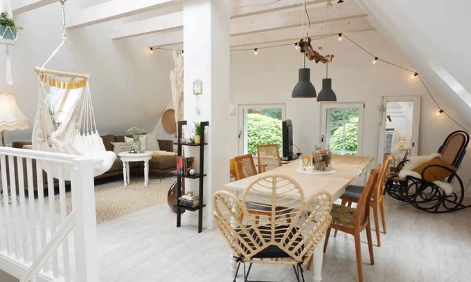 Hogel Apartment | Apartment 'Gode Stuv' with Private Terrace, Shared Garden and Wi-Fi