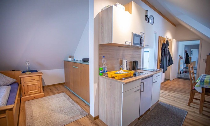 Burtenbach Apartment | Apartment Haus Maria Waldblick Hühnernest 20 sqm with single kitchen, near Legoland