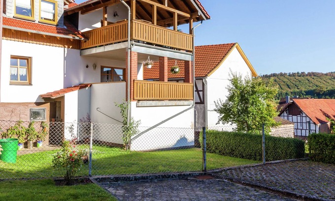 Densberg Apartment | Apartment in the Kellerwald National Park, with balcony and easy access to a host of destinations.