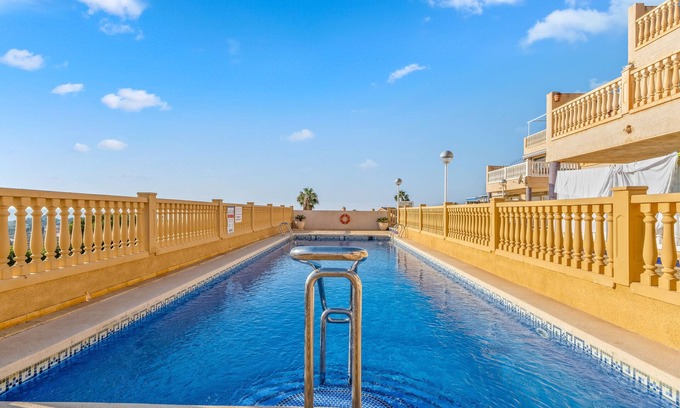 Bolnuevo Apartment | Apartment in Bolnuevo with Sea View, Shared Pool, A/C & Wi-Fi
