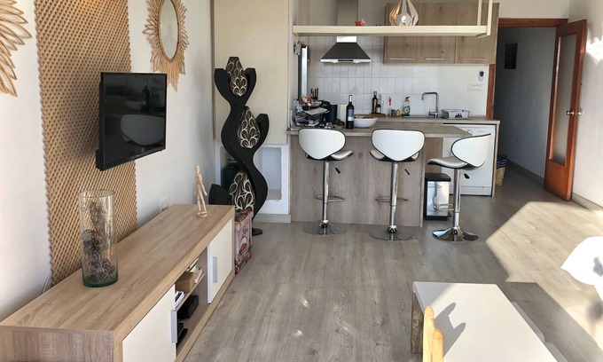 Figueretas Apartment | Apartment in figueretes Ibiza, sea view, terrace, beach, swimming pool