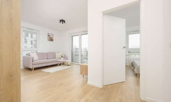Gdansk Apartment | Apartment in Gdańsk | Desk | Balcony | Parking