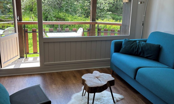 La Feclaz Apartment | Apartment in the center of Féclaz ski resort with swimming pool