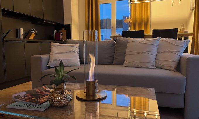 Lohme Apartment | Apartment Kastella - roof terrace. Panoramic view. Dogs allowed.