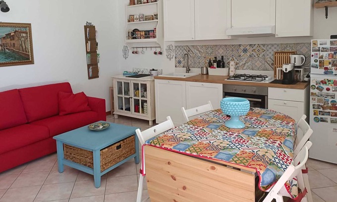 Ponte Nossa House | Apartment 'La Casa Di Nonna Maria' with Mountain View, Private Garden and Wi-Fi
