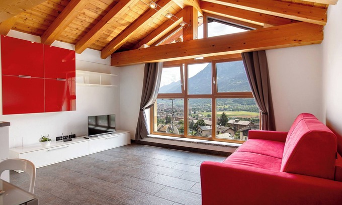 Montan-Angelin-Arensod Apartment | Apartment 'La Maison De Carletto' with Mountain View