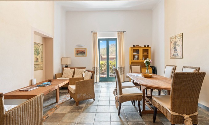 Bosa Historic Centre Apartment | Apartment 'Le Residenze In Piazza' with Balcony, Wi-Fi and Air Conditioning