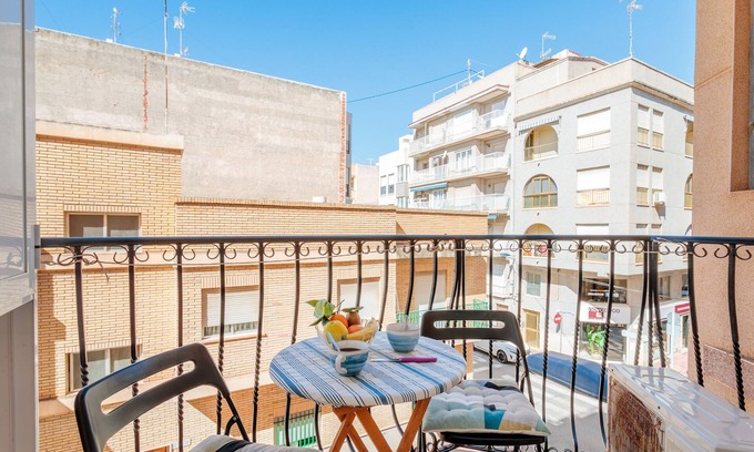 Santa Pola Apartment | Apartment "Legado Marino" with Balcony & Wi-Fi
